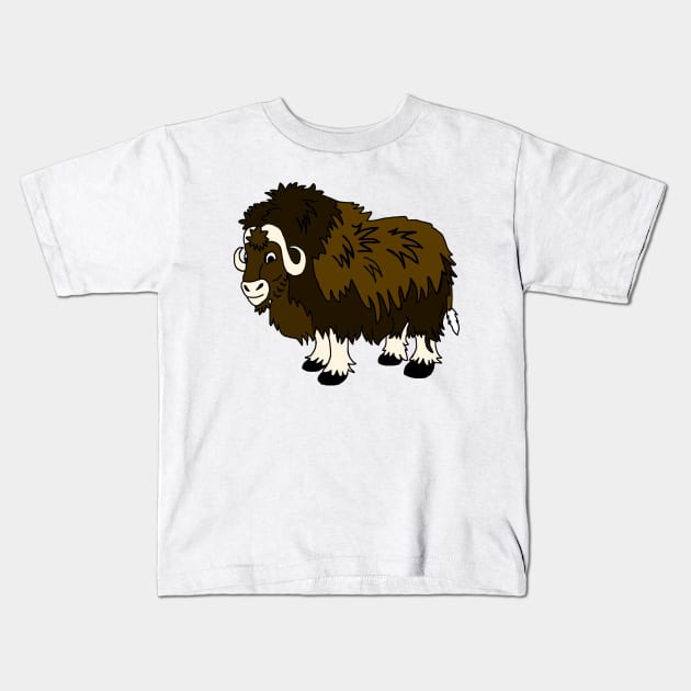 Muskox Kids T-Shirt by imphavok